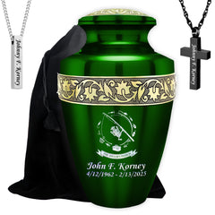 Urn & Necklaces Set (1 Large Urn, 2 Memorial Necklaces)