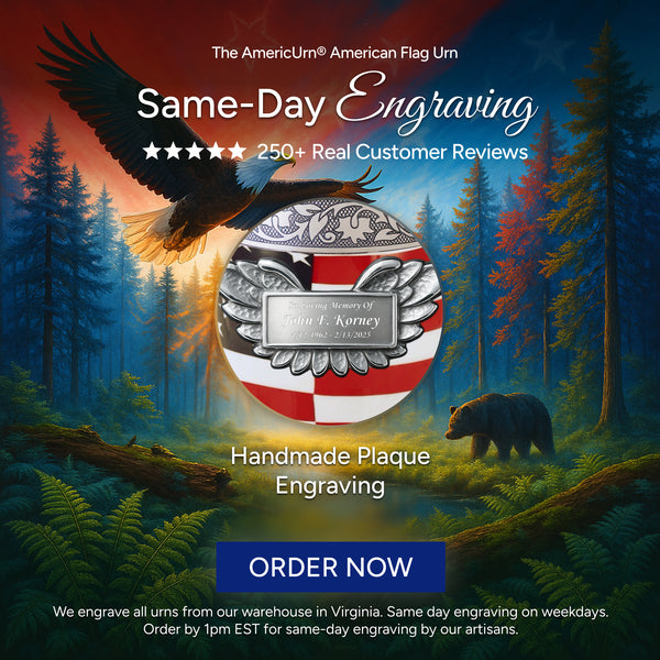 American Flag Urn