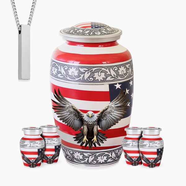 American Flag Urn