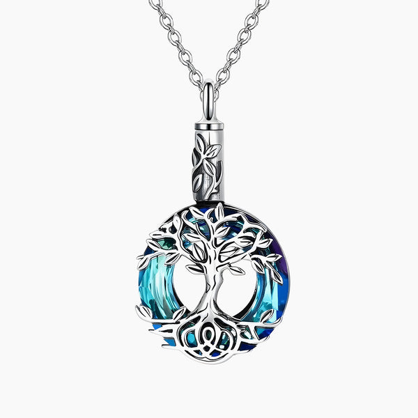 Circular Tree of Life Keepsake Necklace