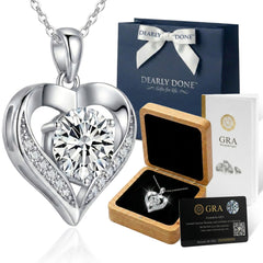 Diamond Heart 3.0 CT Silver