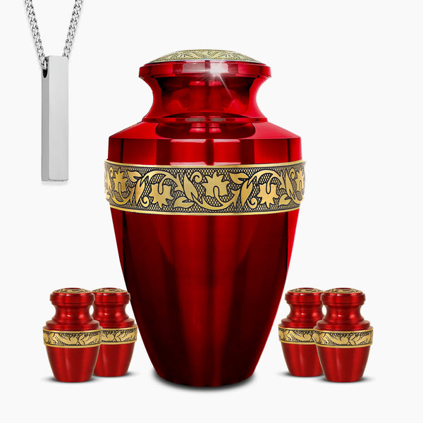 Red & Gold Urn