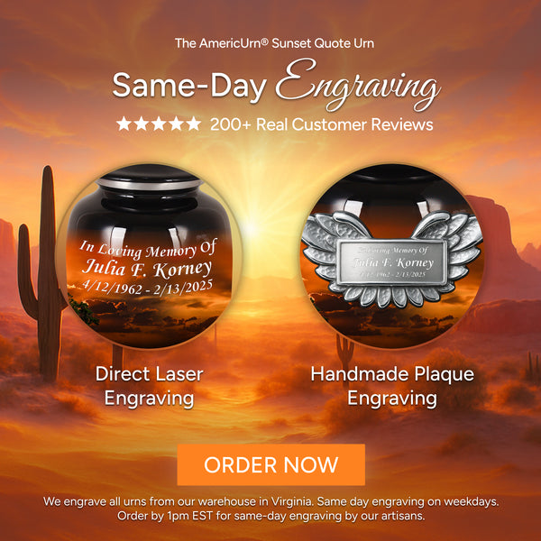Sunset Quote Urn