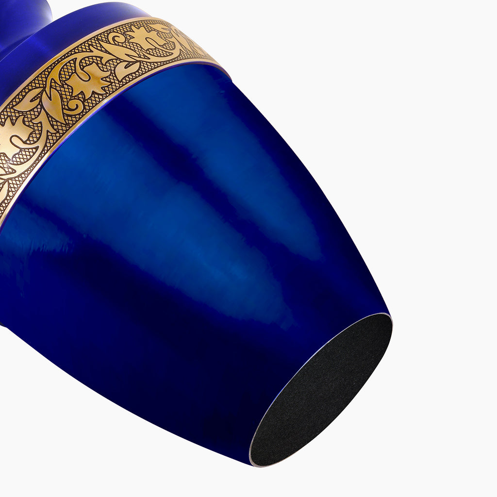 Blue & Gold Engraved Grecian Urn