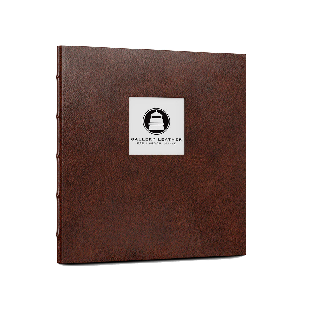 Leather Memorial Presentation Binder | With Window