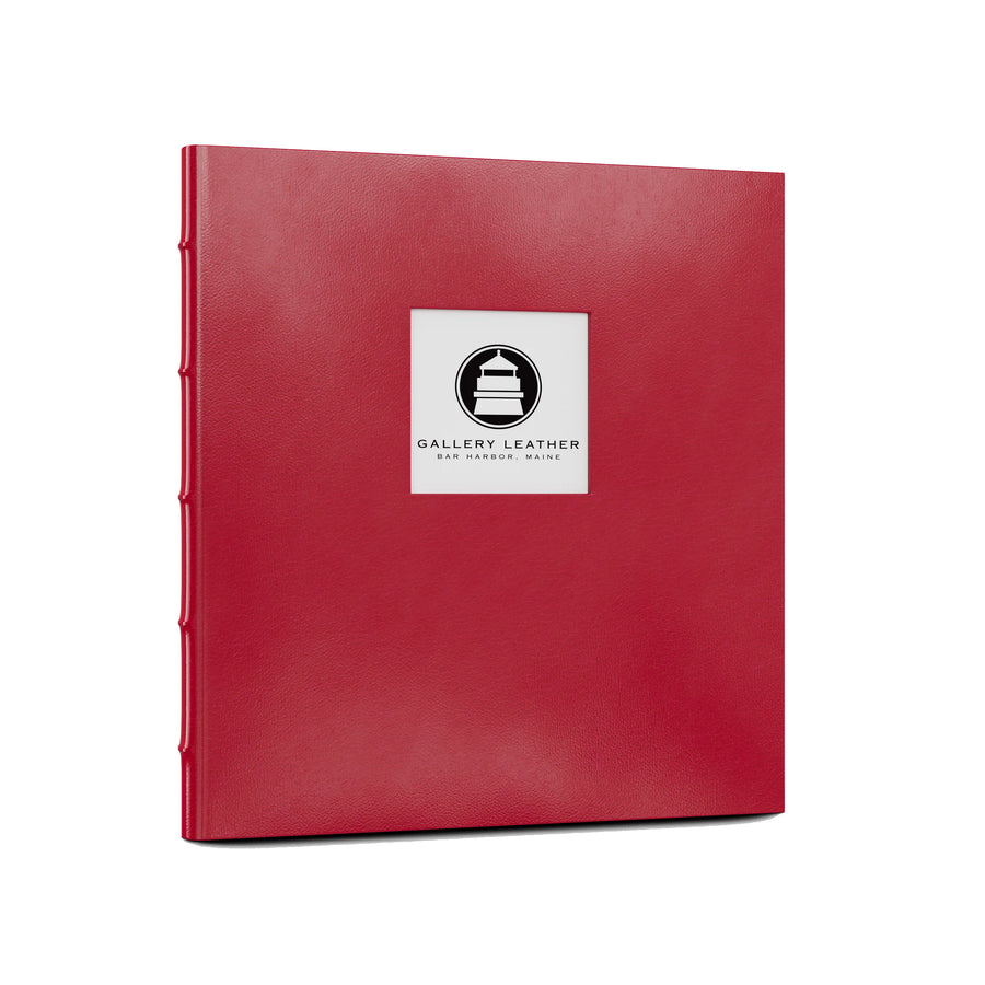 Leather Memorial Presentation Binder | With Window