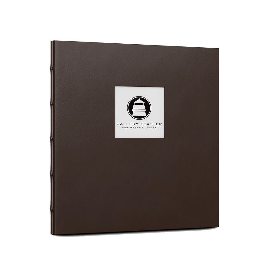 Leather Memorial Presentation Binder | With Window