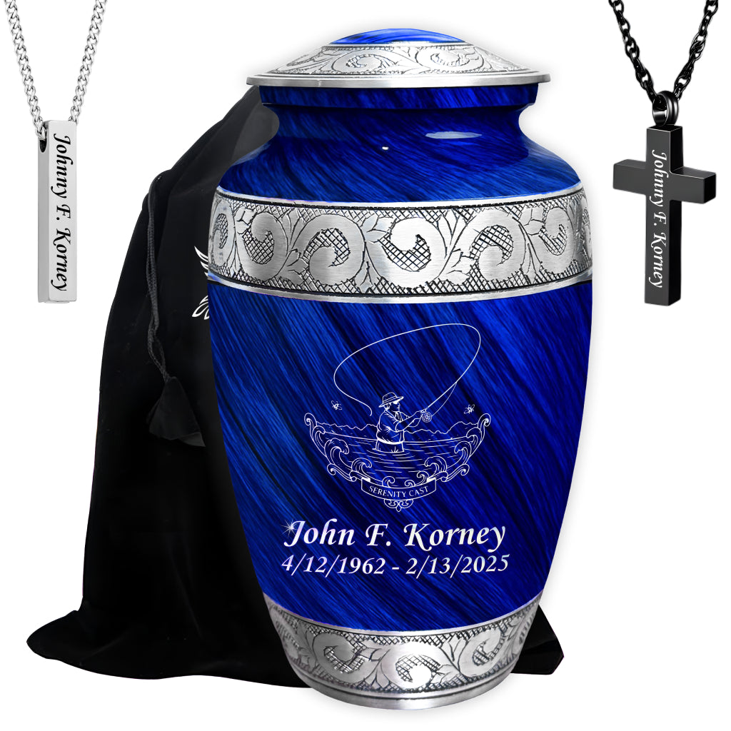 Serenity Cast Engraved Cremation Urn