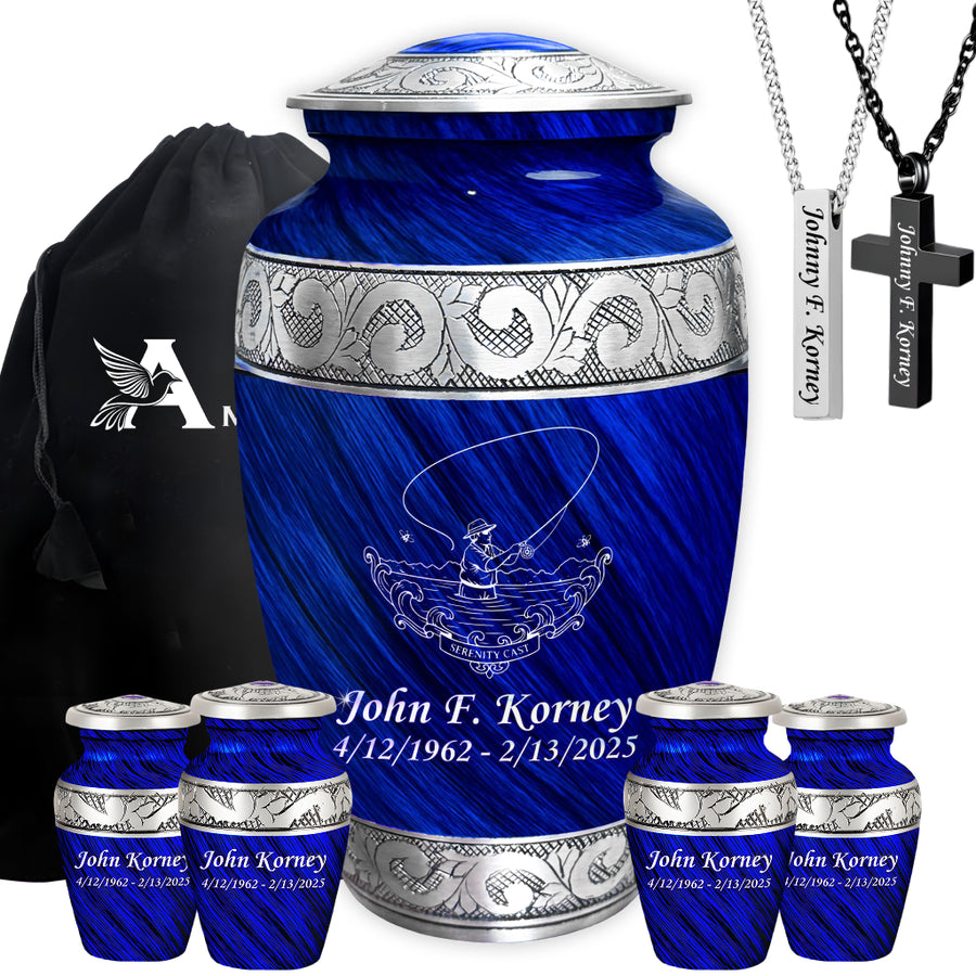 Serenity Cast Engraved Cremation Urn