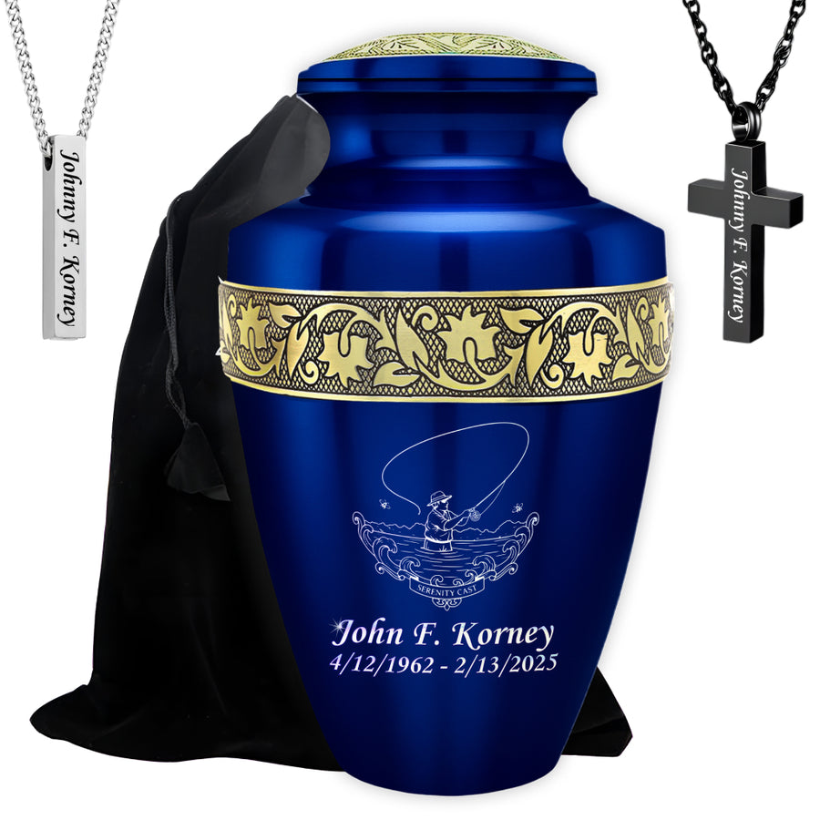 Serenity Cast Engraved Cremation Urn