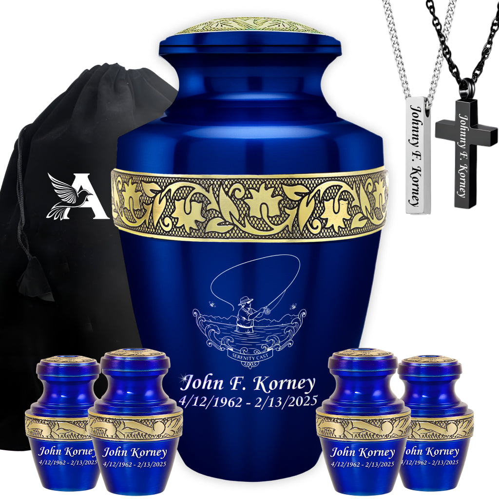 Serenity Cast Engraved Cremation Urn
