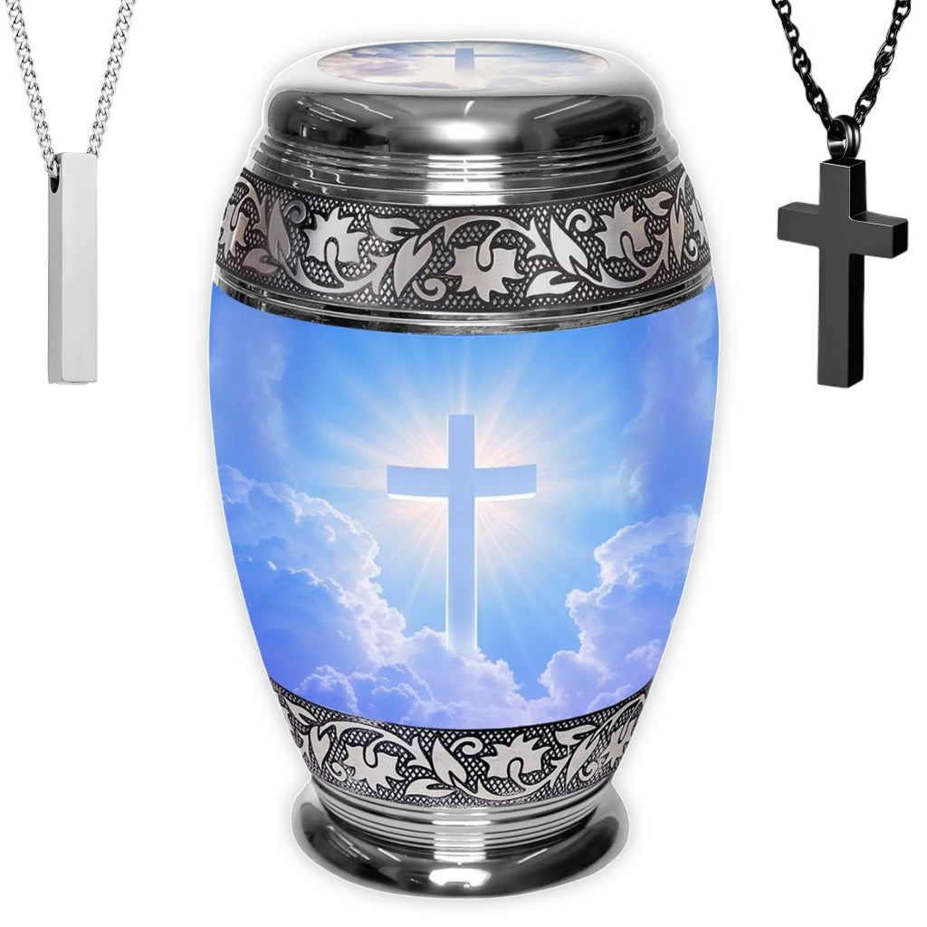 Cross Image Cremation Urn