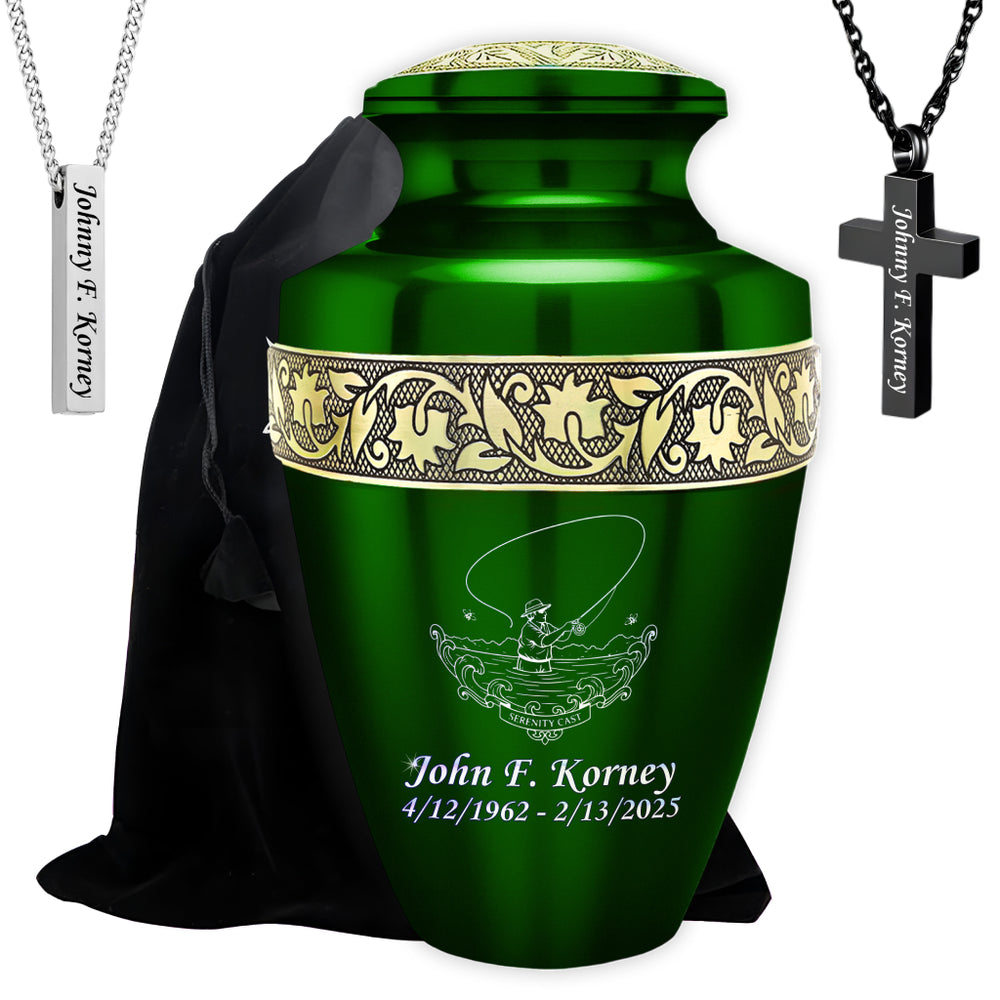 Serenity Cast Engraved Cremation Urn