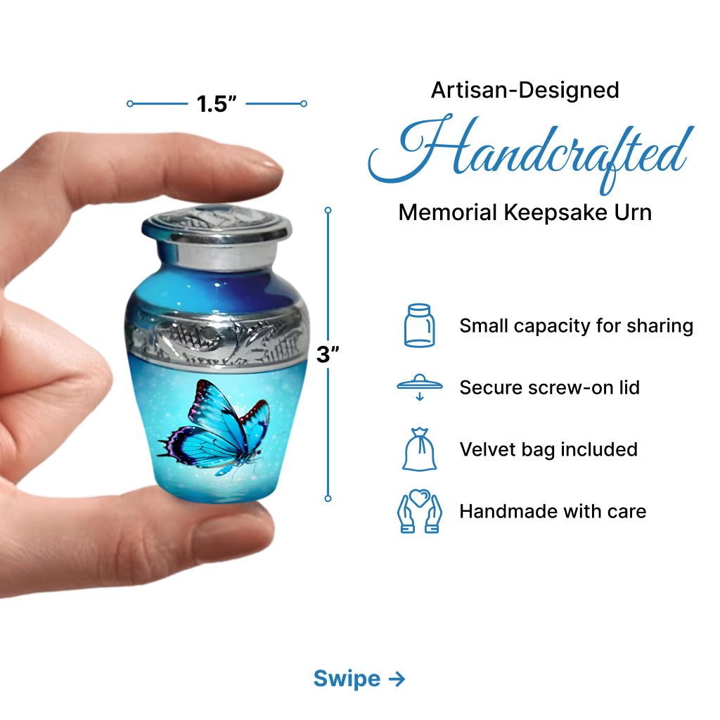 Butterfly Engraved Cremation Urn
