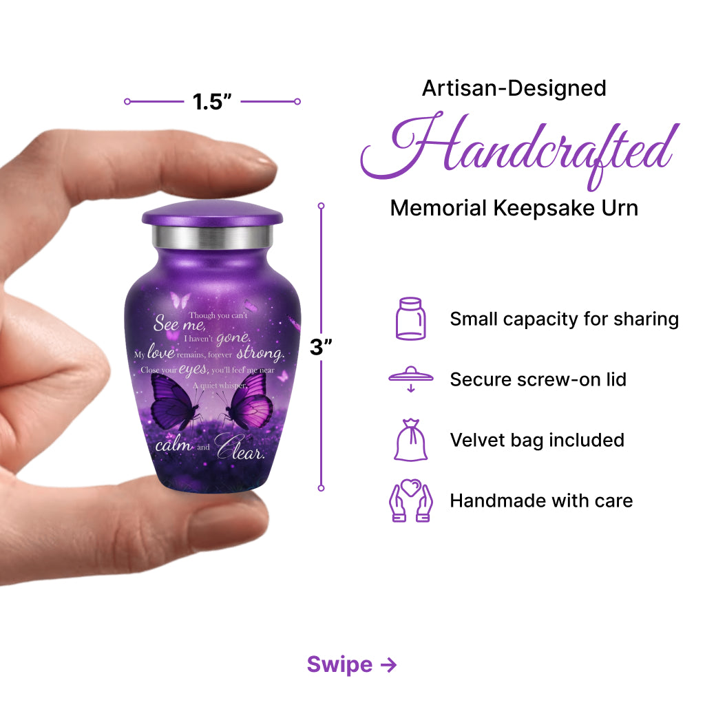 Butterfly Engraved Cremation Urn