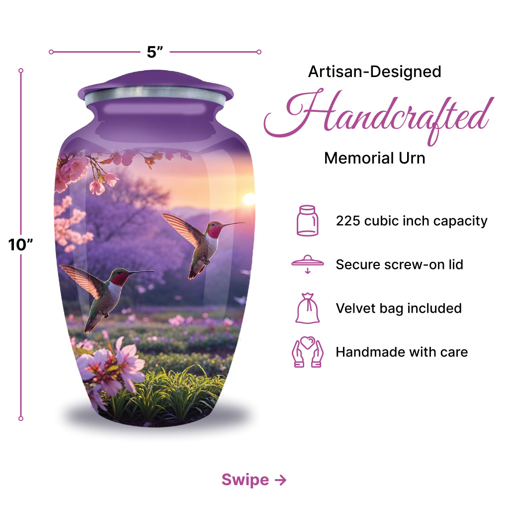 Hummingbird Image Cremation Urn