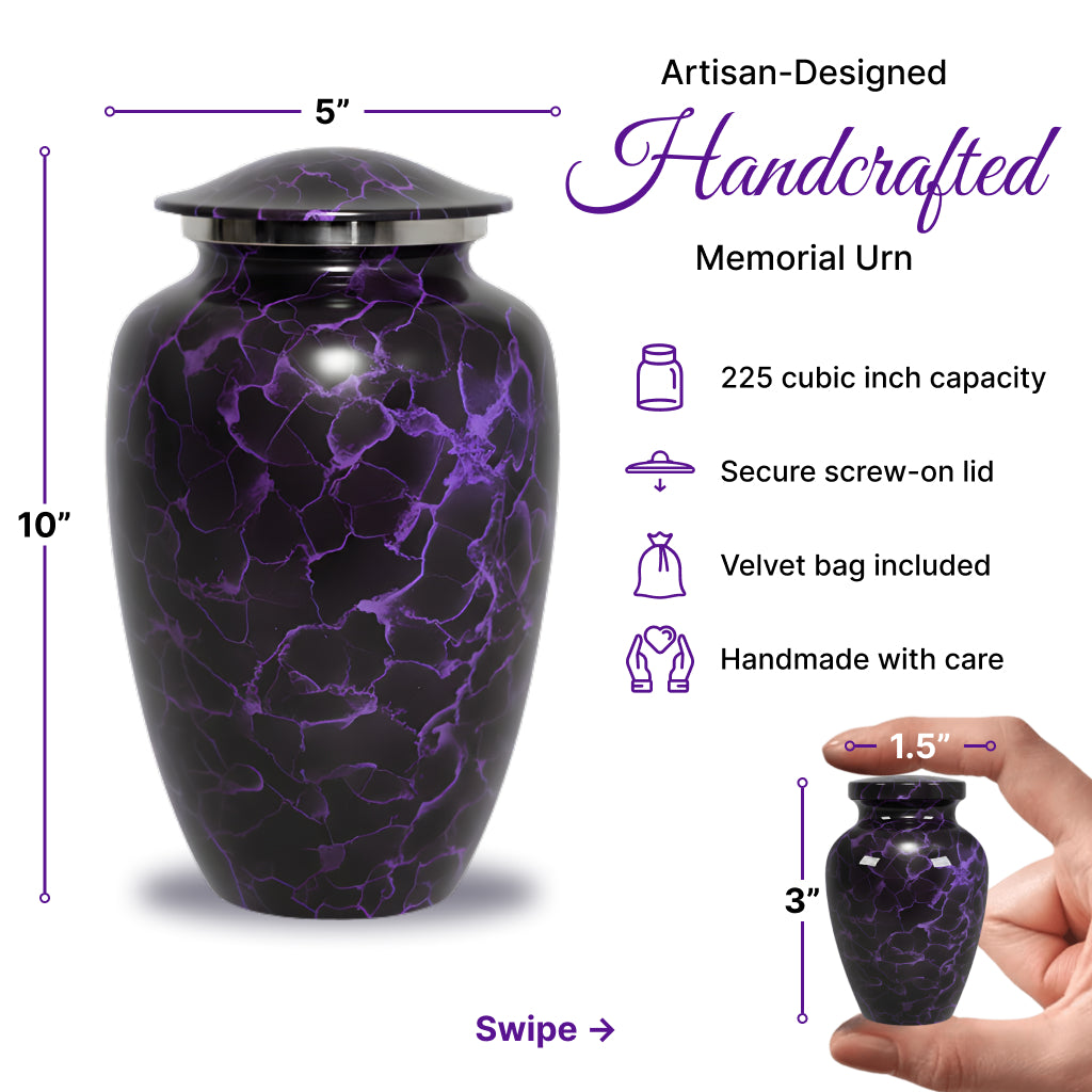 Motif Patch Cremation Urn