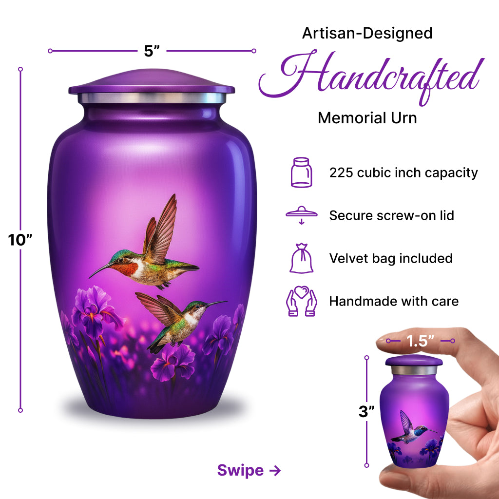 Hummingbird Image Cremation Urn