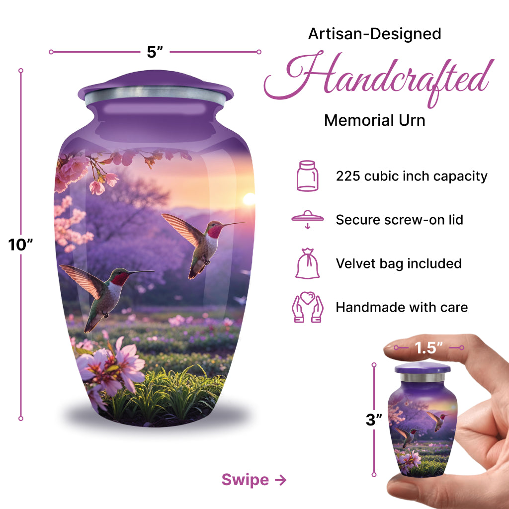 Hummingbird Image Cremation Urn