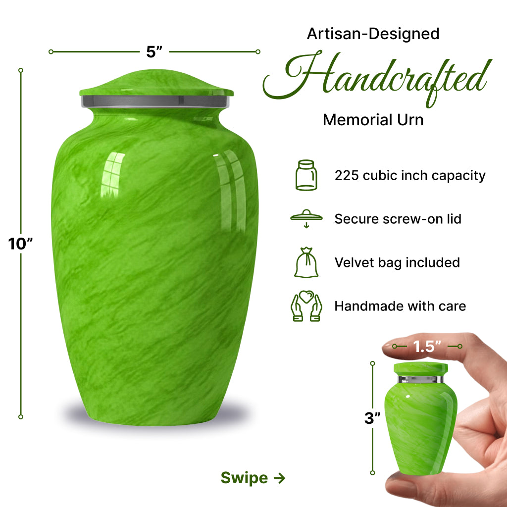 Motif Pastel Cremation Urn