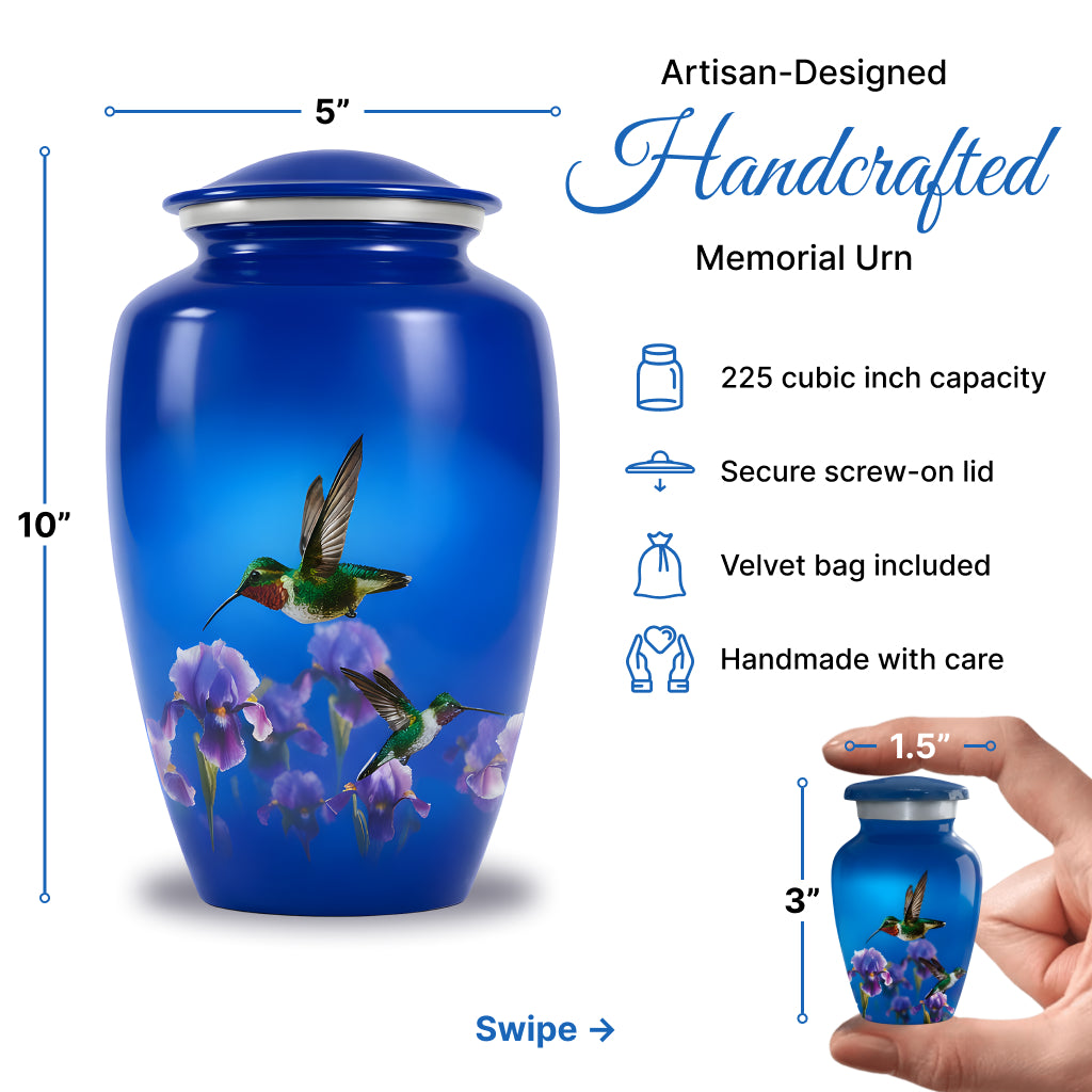 Hummingbird Image Cremation Urn