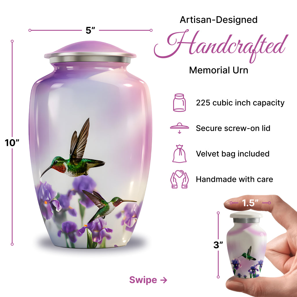 Hummingbird Image Cremation Urn