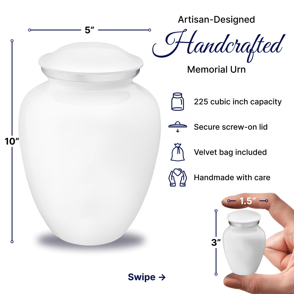 Serenity Curve Plain Urn