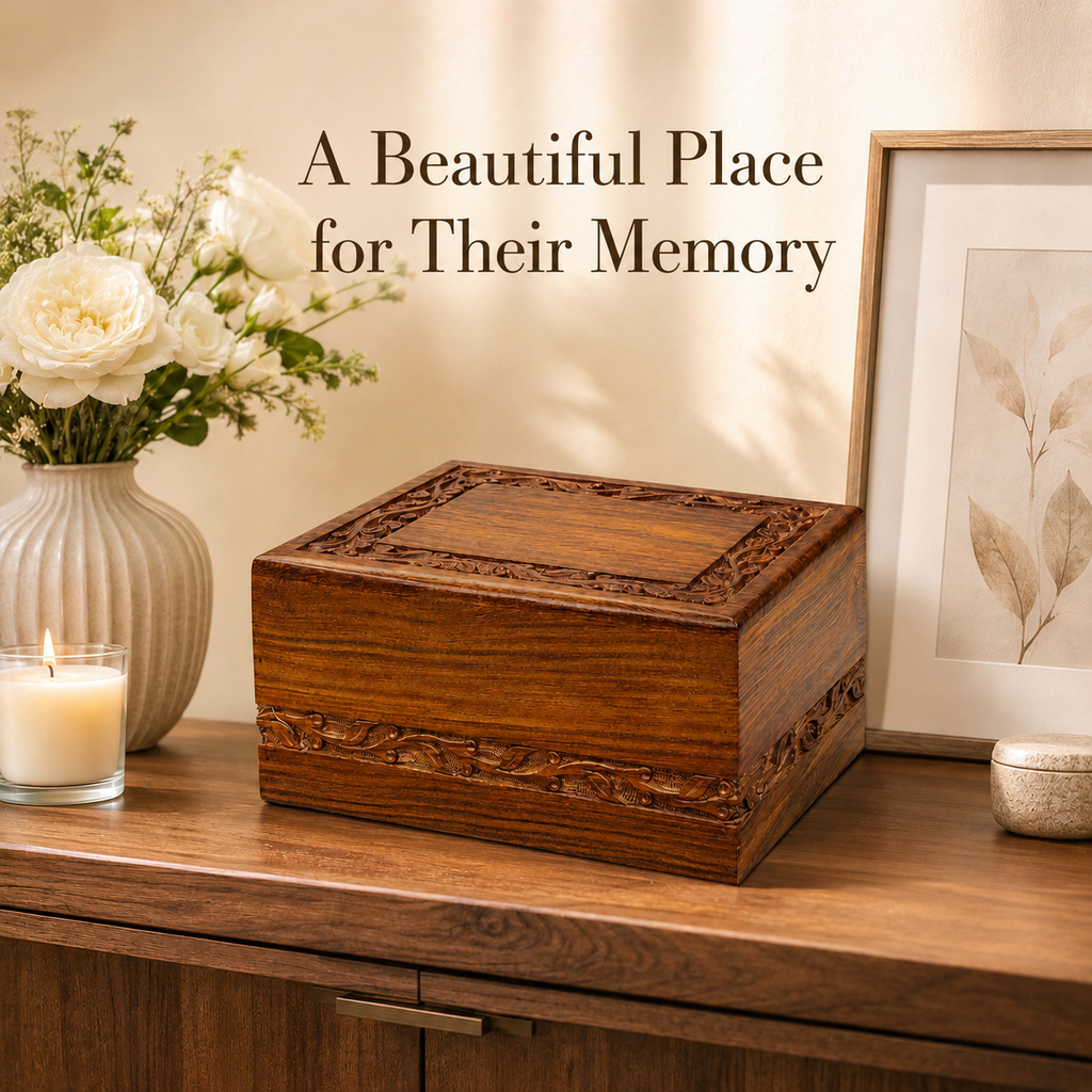 Heritage Wooden Cremation Urn