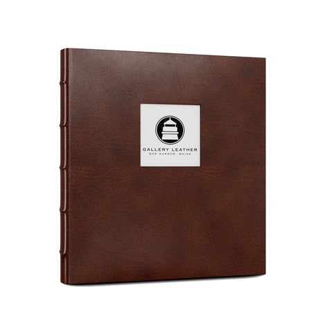 Leather Memorial Presentation Binder | With Window