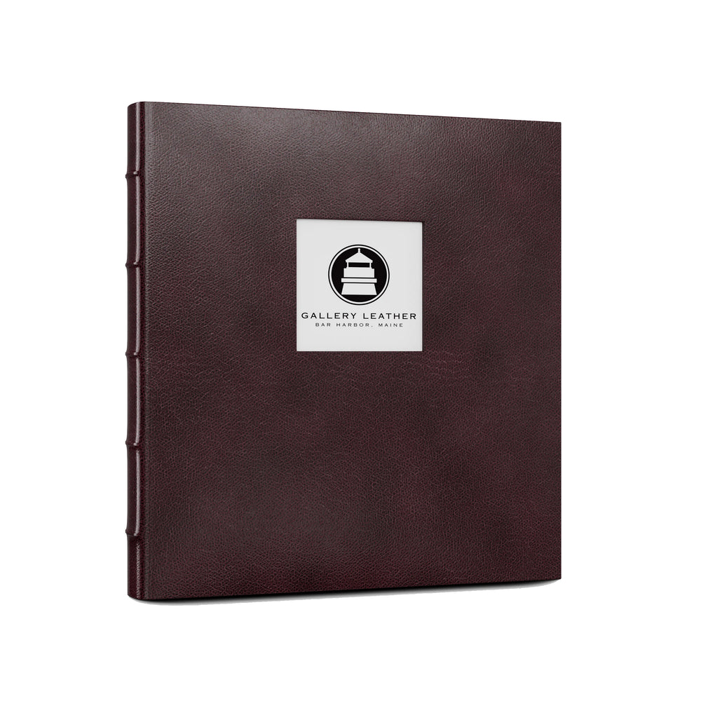 Leather Memorial Presentation Binder | With Window