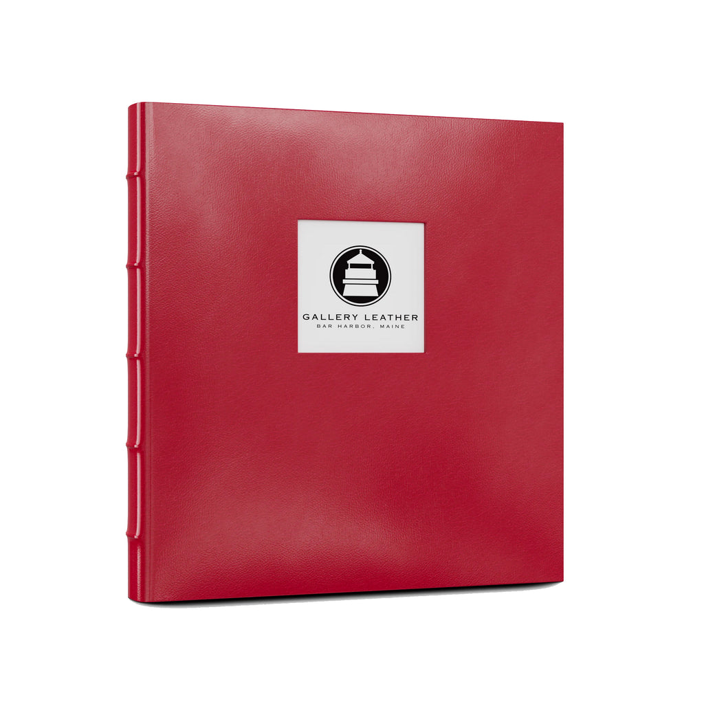 Leather Memorial Presentation Binder | With Window