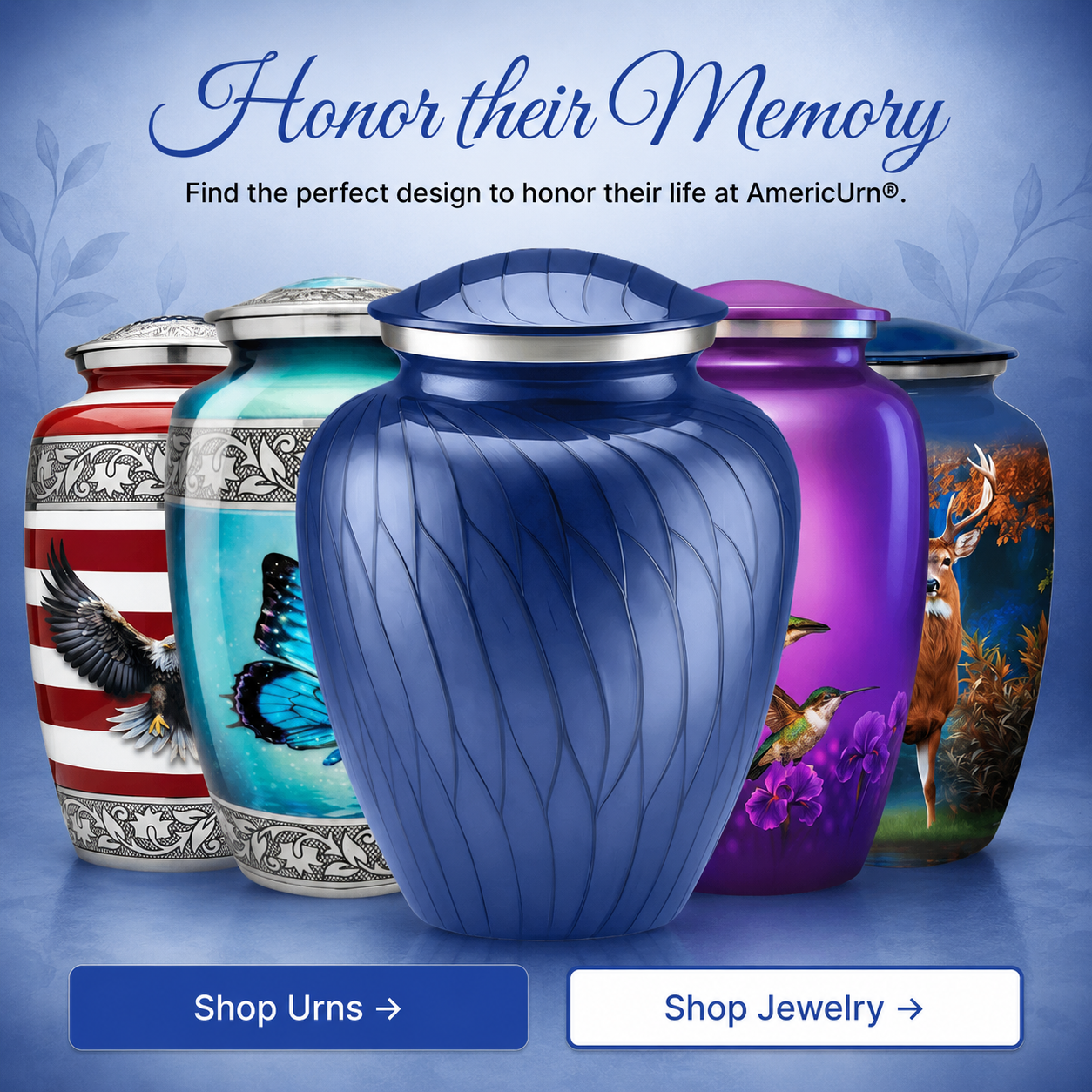 Serenity Curve Pearl Urn