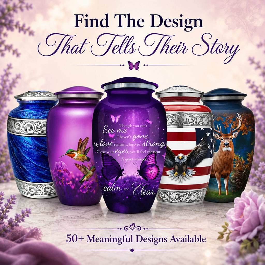 Butterfly Image Cremation Urn