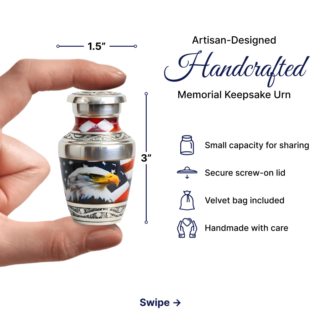 Eagle American Flag Premium Urn