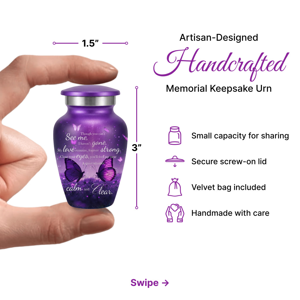 Butterfly Engraved Cremation Urn