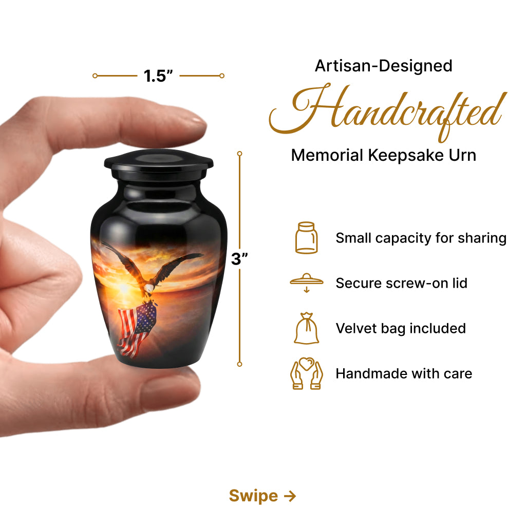 American Flag Tribute Urn