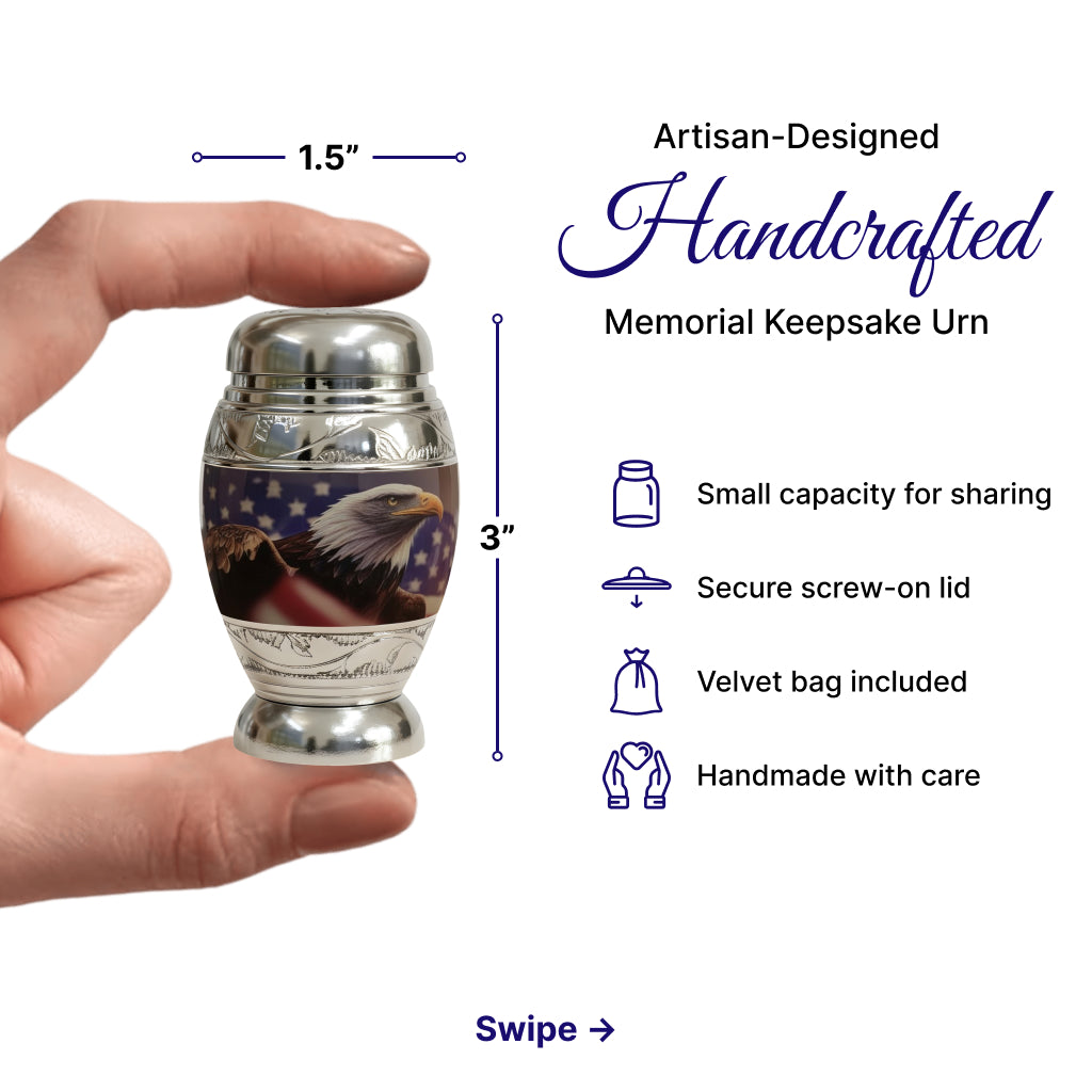 Eagle American Flag Premium Urn