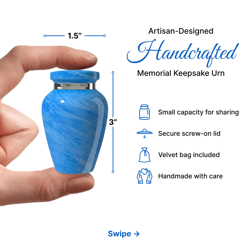 Motif Pastel Cremation Urn