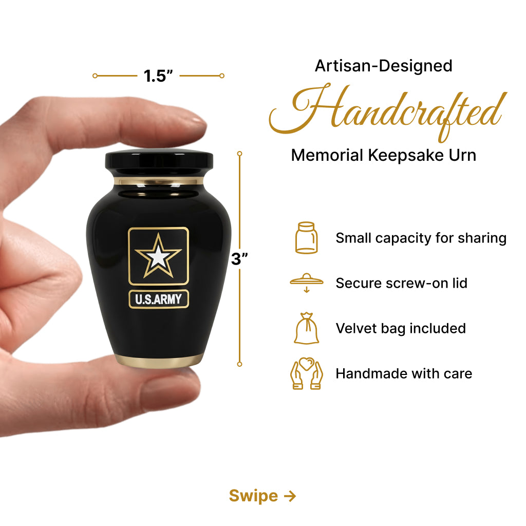 Army Veteran Memorial Urn