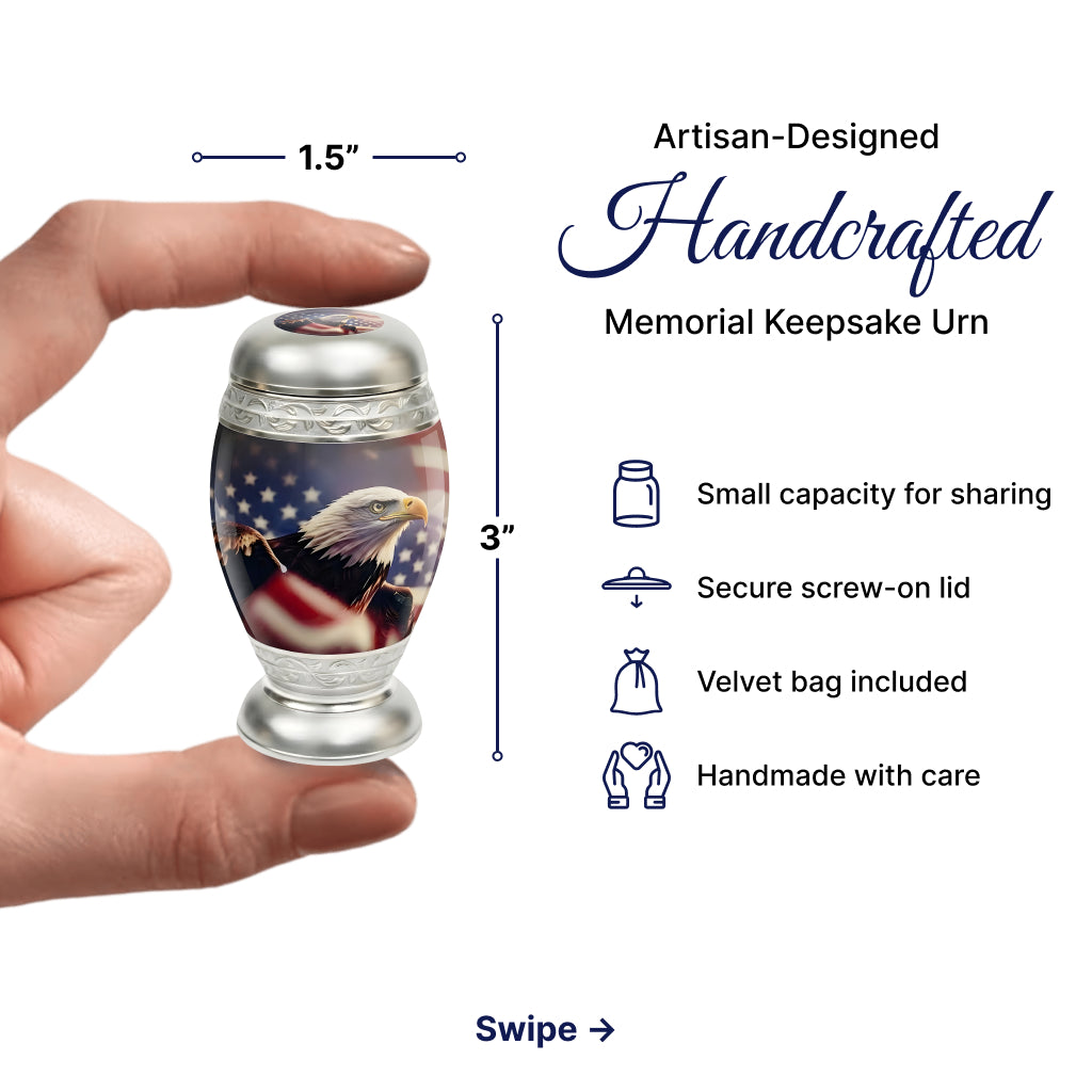 Eagle American Flag Premium Urn