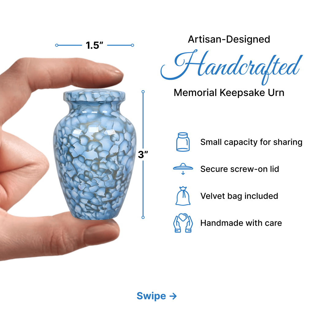 Motif Cloud Cremation Urn
