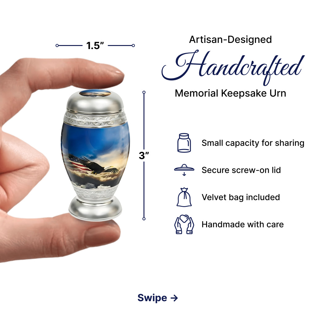 Eagle American Flag Premium Urn