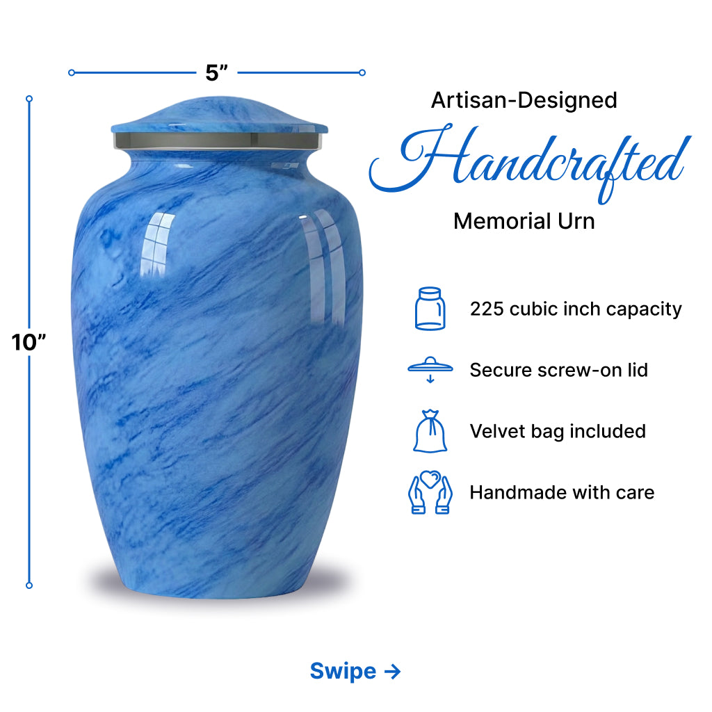 Motif Pastel Cremation Urn