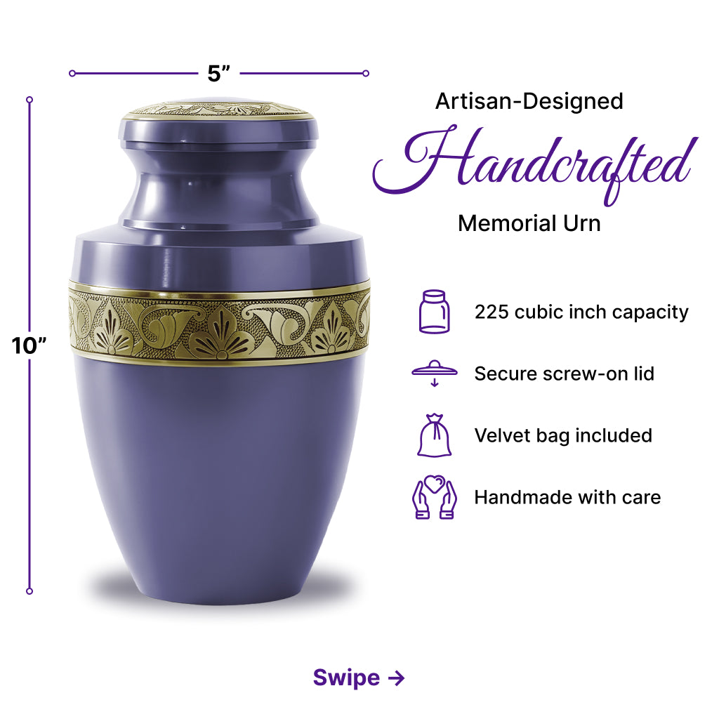 Radiant Grecian Cremation Urn