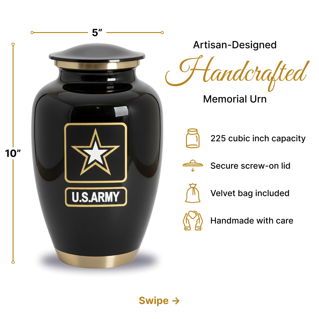 Army Veteran Memorial Urn
