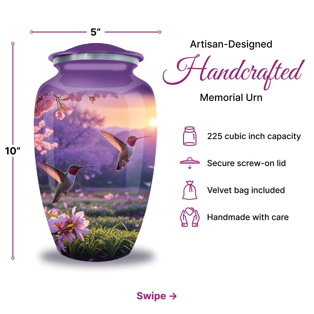 Hummingbird Image Cremation Urn