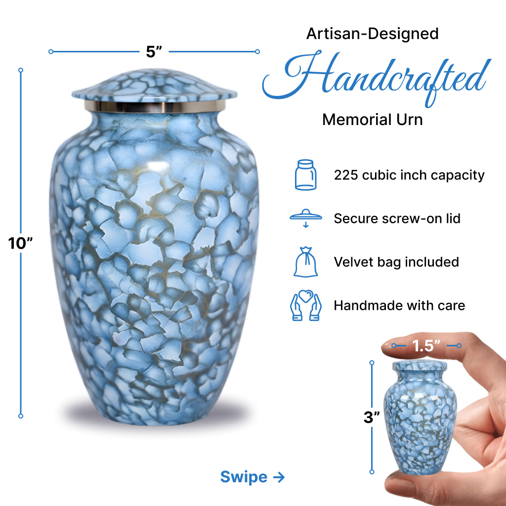 Motif Cloud Cremation Urn