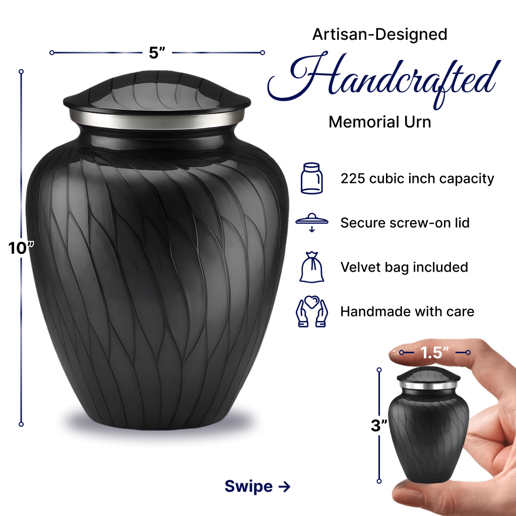 Serenity Curve Pearl Urn