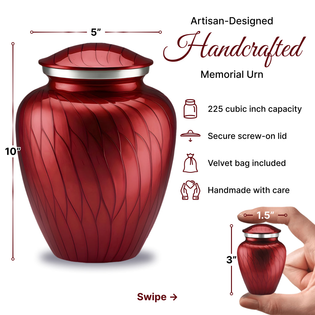 Serenity Curve Pearl Urn