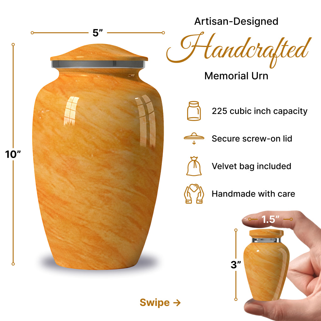 Motif Pastel Cremation Urn
